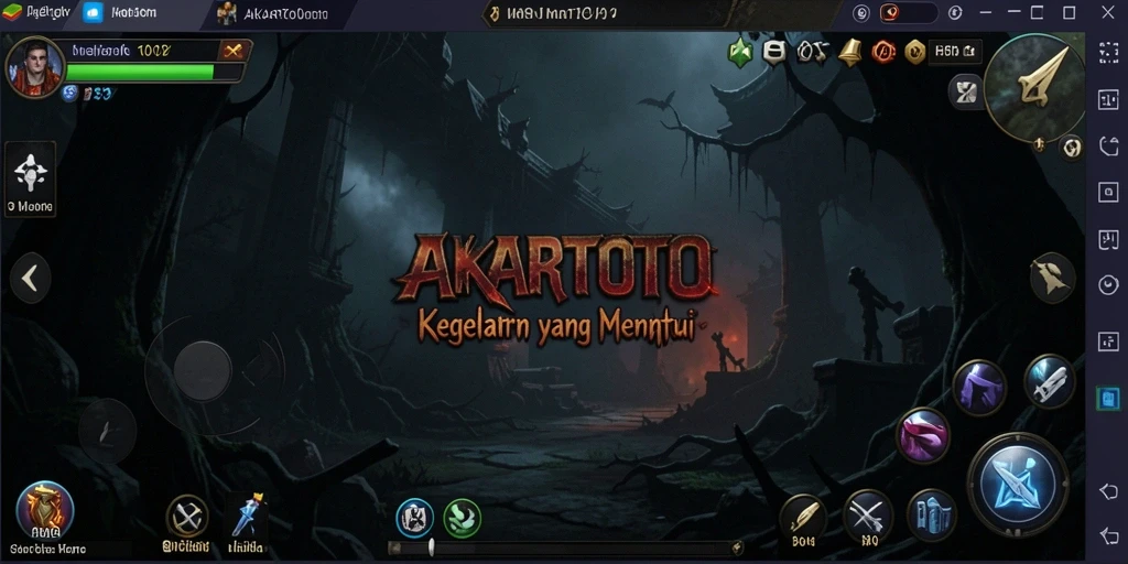 Gambaran menakutkan dari gameplay AKARTOTO yang mendebarkan.