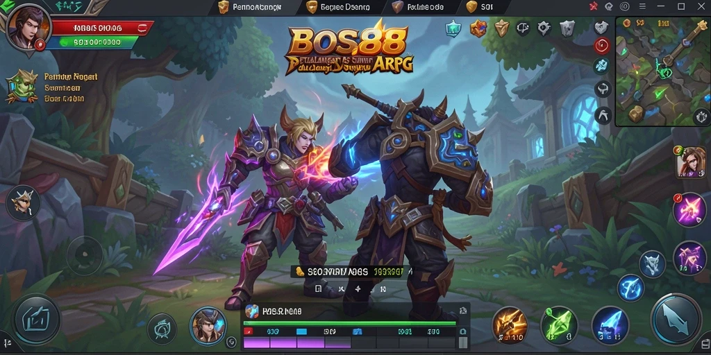 Tampilan gameplay BOS88 yang mendebarkan dan penuh aksi dalam dunia ARPG.