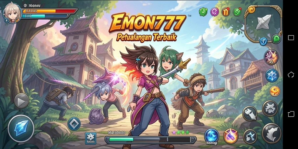 Screenshot menampilkan momen seru dalam gameplay Anime.