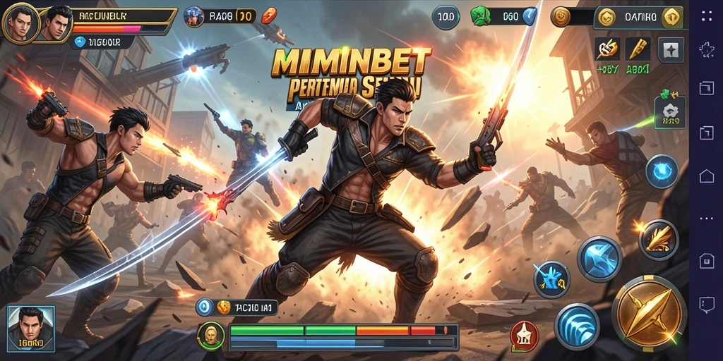 Tampilan aksi seru dalam game MIMINBET dengan grafis yang memukau.