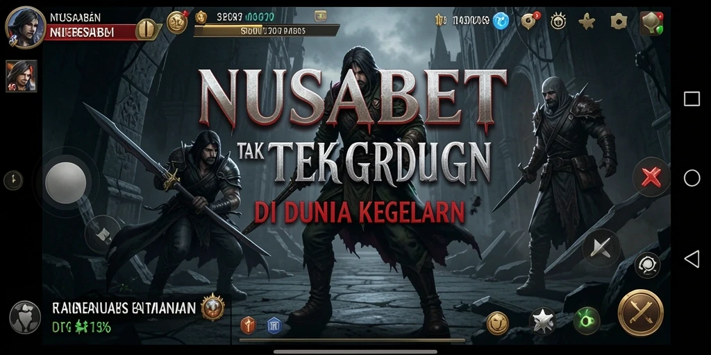 Tampilan gameplay menakutkan di NUSABET dengan atmosfer yang mencekam.