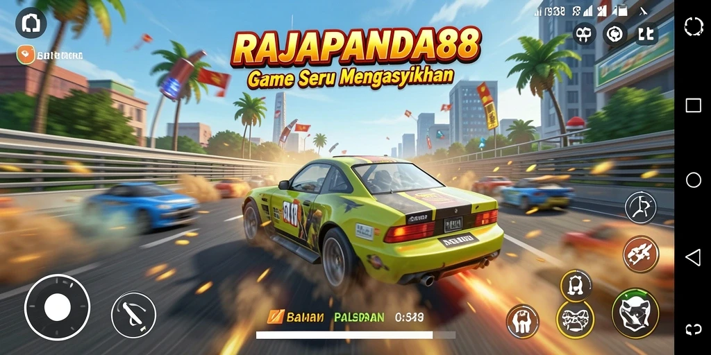 Gameplay mengasyikkan dalam balapan RAJAPANDA88