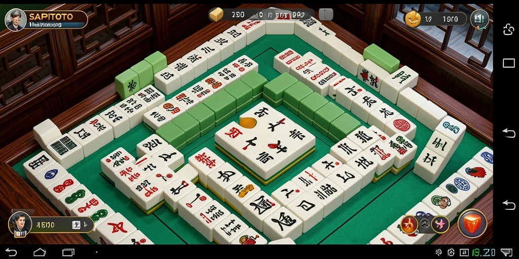 Tampilan gameplay Mahjong yang menarik dan seru di SAPITOTO.