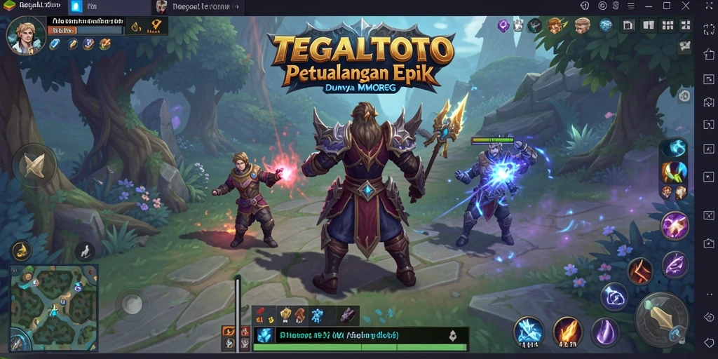 Tampilan gameplay TEGALTOTO menampilkan pertarungan seru dengan grafik menawan.