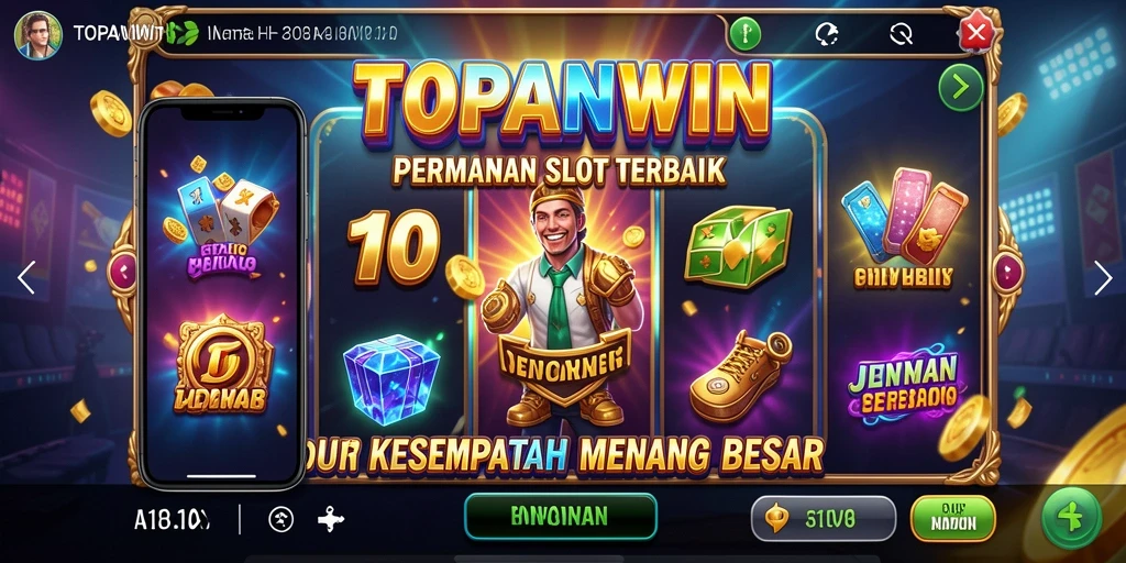 Screenshot gameplay Slot TOPANWIN yang menampilkan mesin Slot yang menarik.