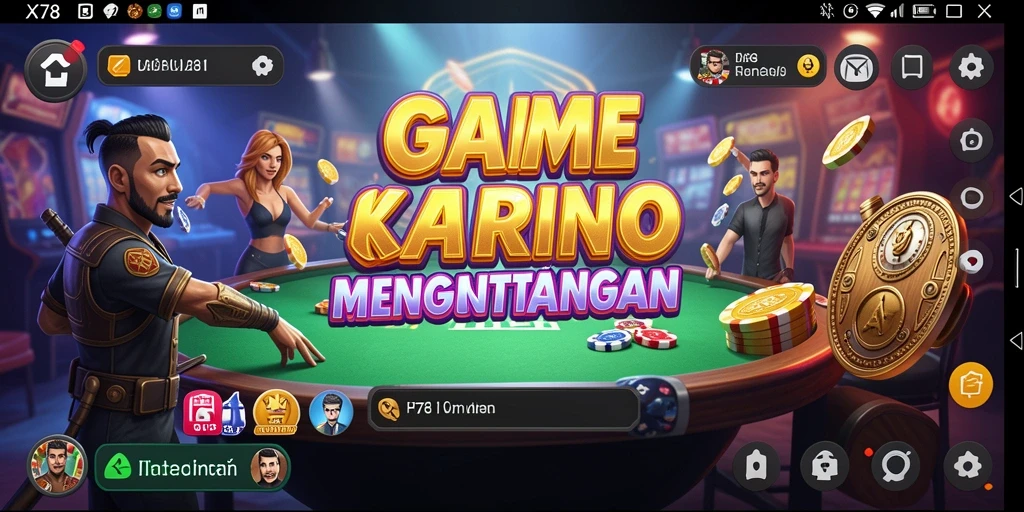 Tampilan gameplay kasino yang menarik dalam X78 menunjukkan keseruan yang ditawarkan.